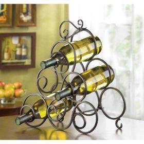 Elegant Scrollwork Wine Rack for Stylish Storage and Display Elegant Scrollwork Wine Rack for Stylish Storage and Display